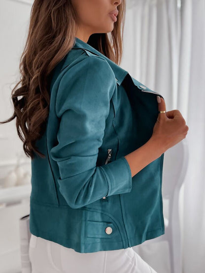 Faux Leather Moto Jacket | Classic Versatile Layer 7
