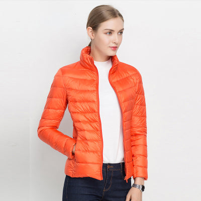 Feather-light women's down jacket – Alina Autumn Magic