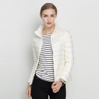 Feather-light women's down jacket – Alina Autumn Magic