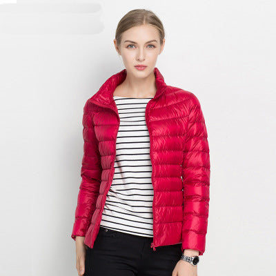 Feather-light women's down jacket – Alina Autumn Magic
