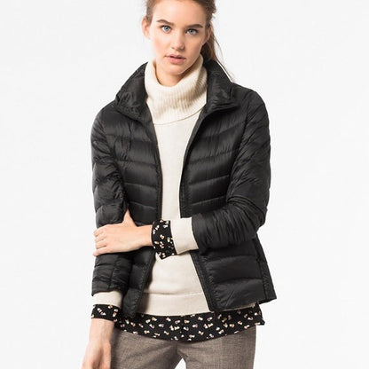 Feather-light women's down jacket – Alina Autumn Magic