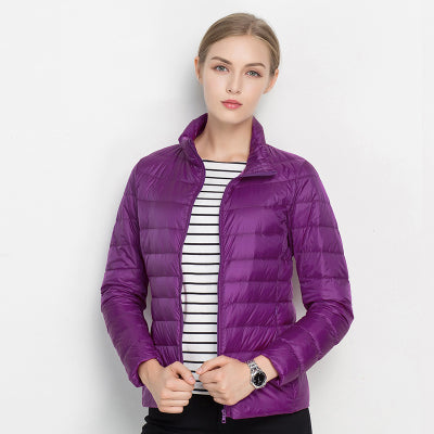 Feather-light women's down jacket – Alina Autumn Magic