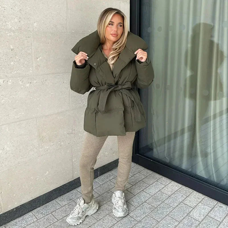 Heidi Fashion | Women's Short Winter Jacket with Stand-Up Collar 7