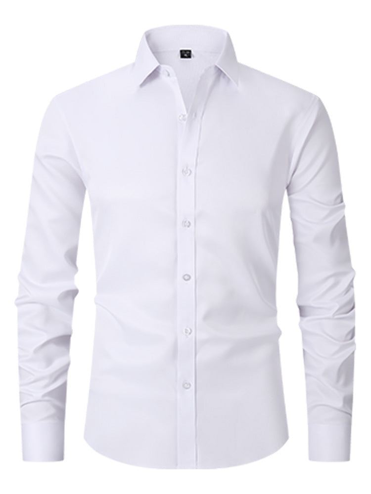 Wrinkle-Free Stretch Shirt | Men's Slim Fit Dress Shirt 10
