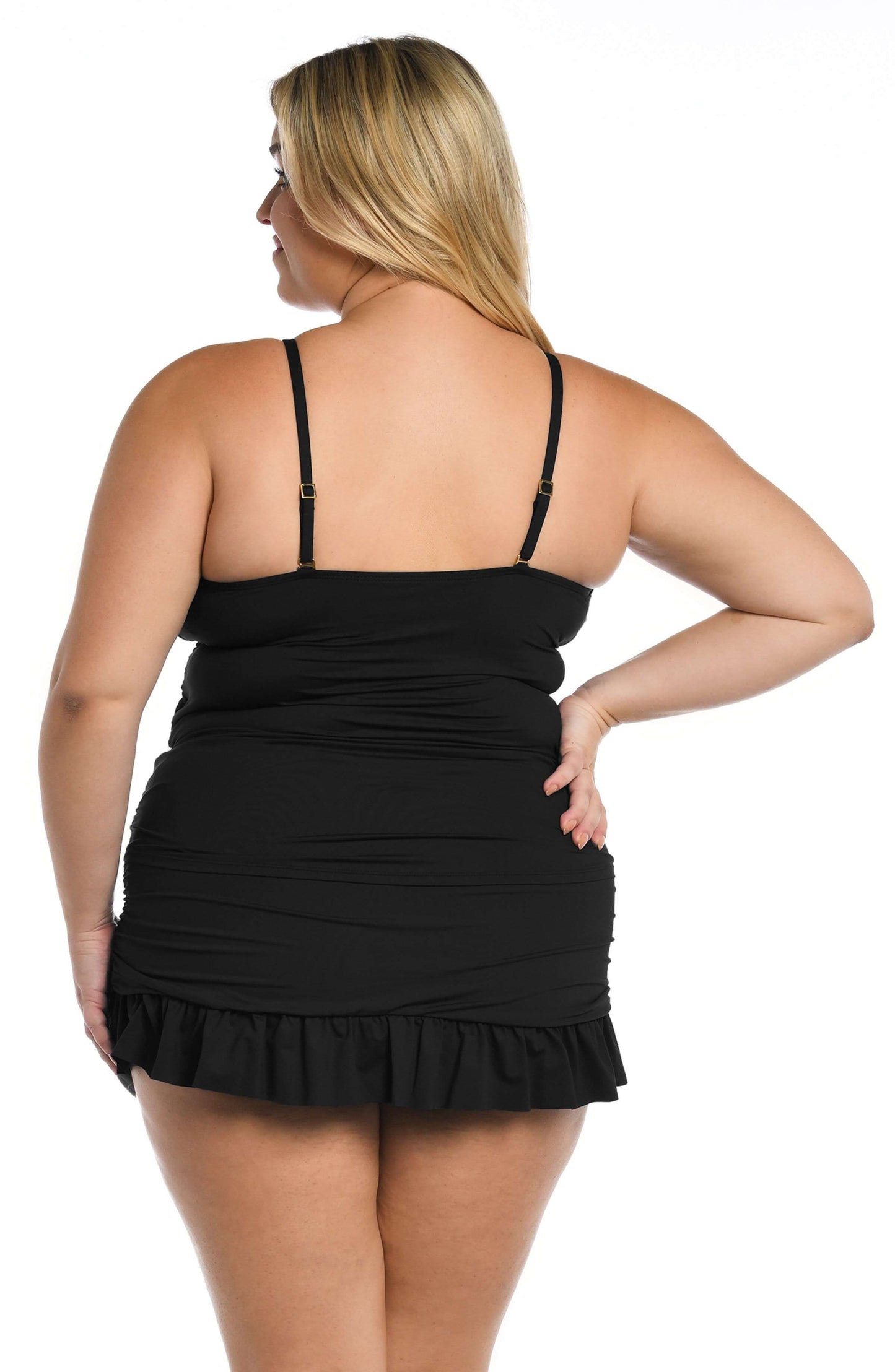 Island Goddess High Neck Keyhole Tankini Top