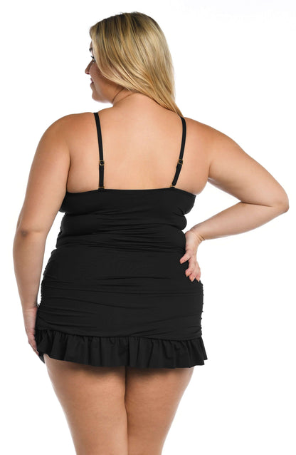 Island Goddess High Neck Keyhole Tankini Top