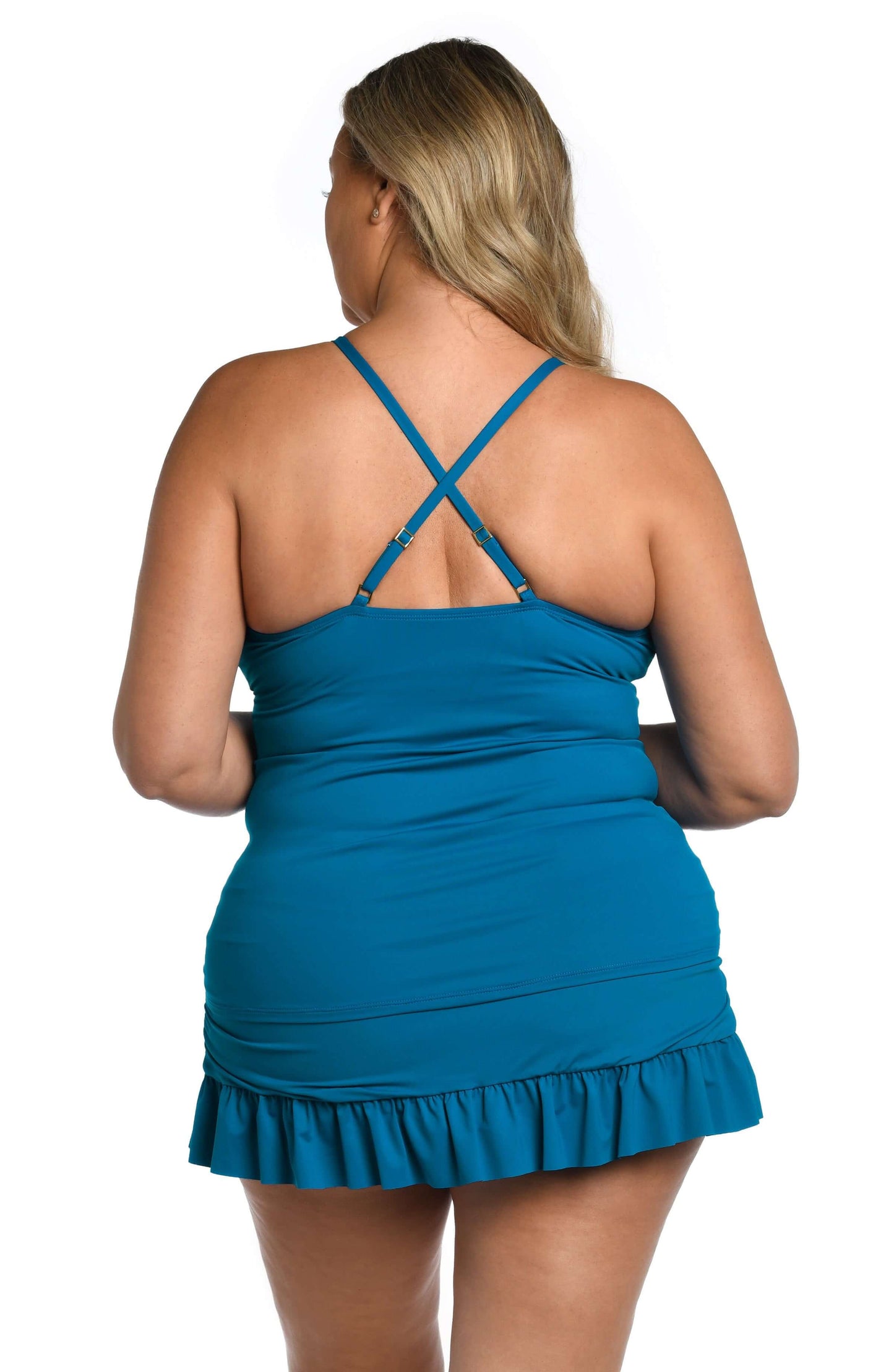 Island Goddess High Neck Keyhole Tankini Top