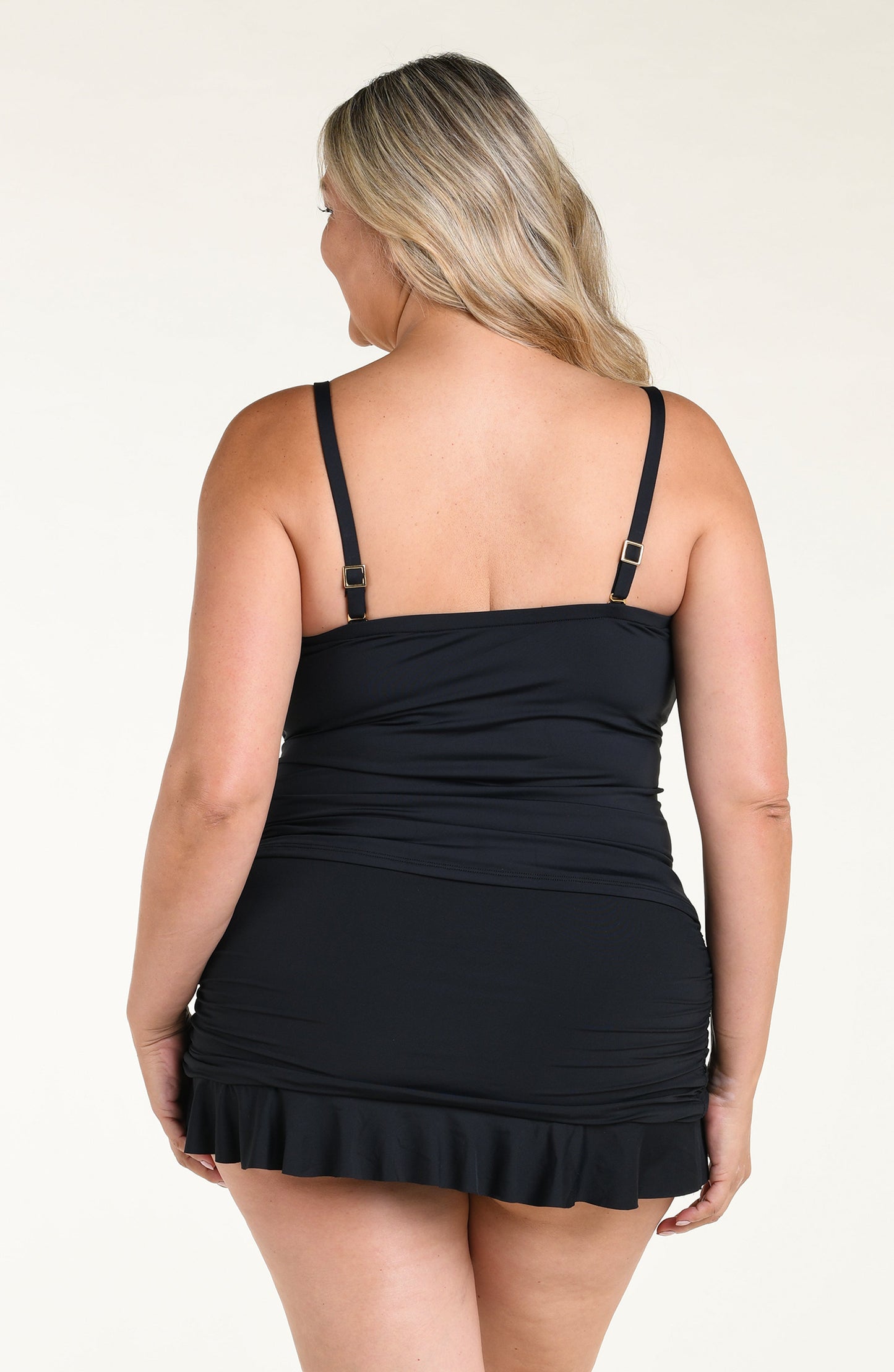 Island Goddess Ruffle Bandeau Tankini Top