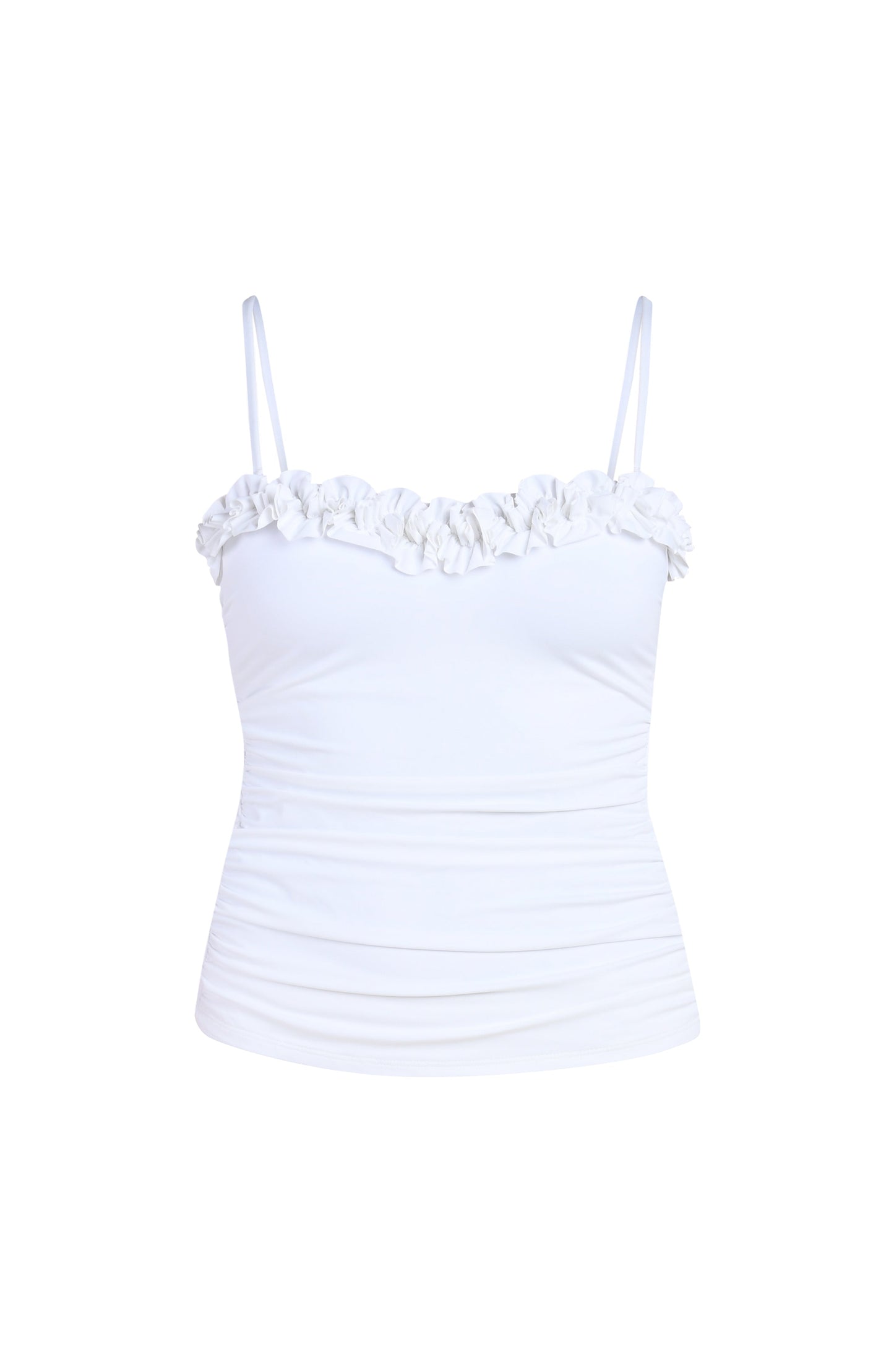 Island Goddess Ruffle Bandeau Tankini Top