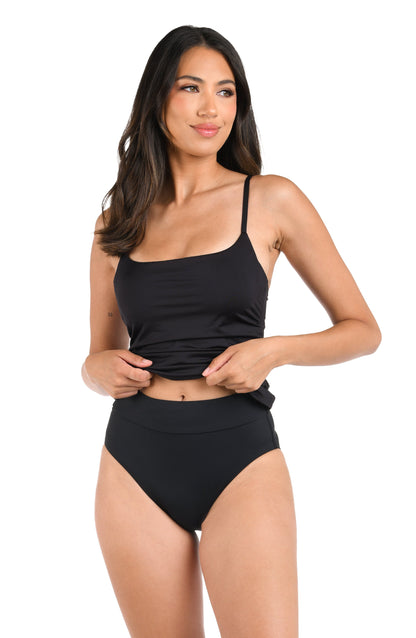Island Goddess Underwire Lingerie Strap Tankini Top