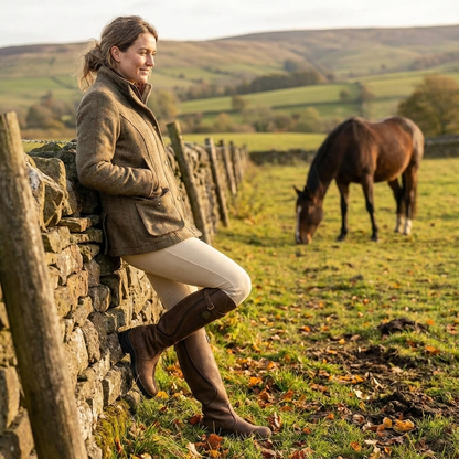Jayla | Women's Knee-High Riding Boots with Buckle