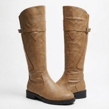 Jayla | Women's Knee-High Riding Boots with Buckle