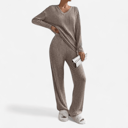Kathy V-Neck Knit Set | Women's Outfit for Casual Wear 5