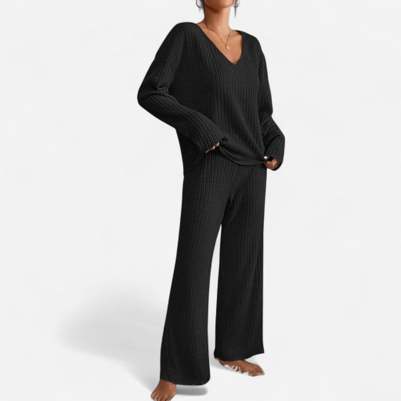 Kathy V-Neck Knit Set | Women's Outfit for Casual Wear 7