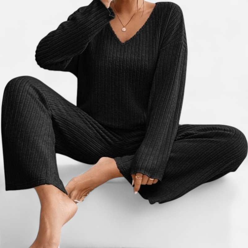 Kathy V-Neck Knit Set | Women's Outfit for Casual Wear 8
