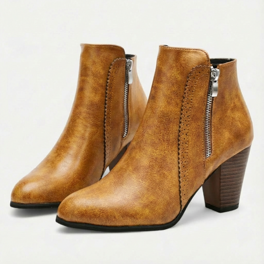 Kayla | Women's Wide Heel Ankle Boots