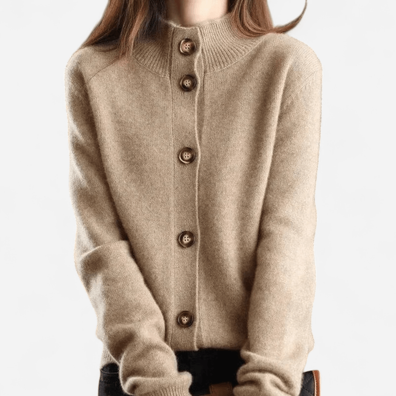 Laure | Women's Black Cashmere Cardigan for Timeless Elegance 1