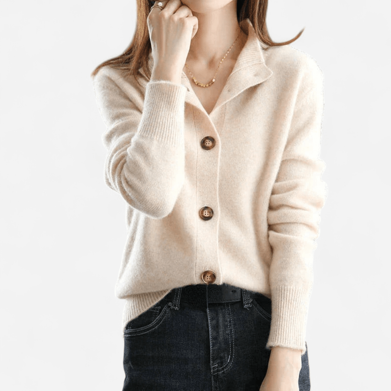 Laure | Women's Black Cashmere Cardigan for Timeless Elegance 2