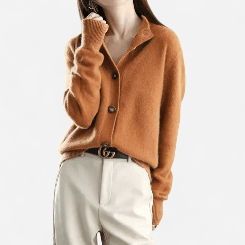 Laure | Women's Black Cashmere Cardigan for Timeless Elegance 3