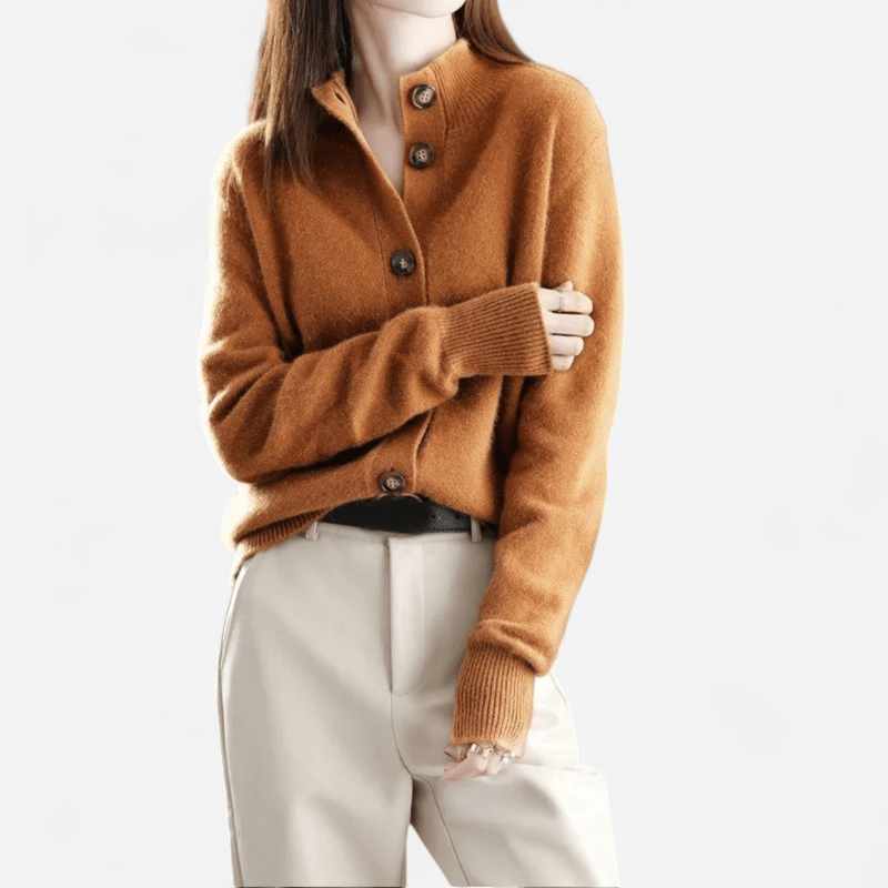Laure | Women's Black Cashmere Cardigan for Timeless Elegance 4