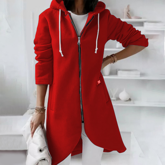 Long Zipper Hoodie for Women | Stylish Sweatshirt 0