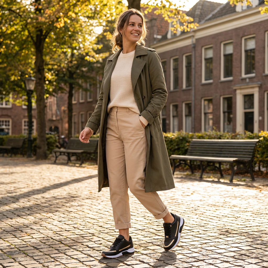 Lucia | Women's Wedge Sneakers with Elevated Sole and Laces | Sporty