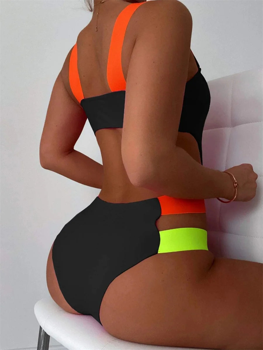 Luminelle™ - Contrast Strap One Piece