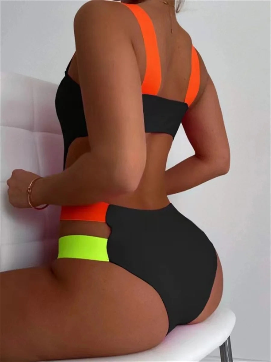 Luminelle™ - Contrast Strap One Piece