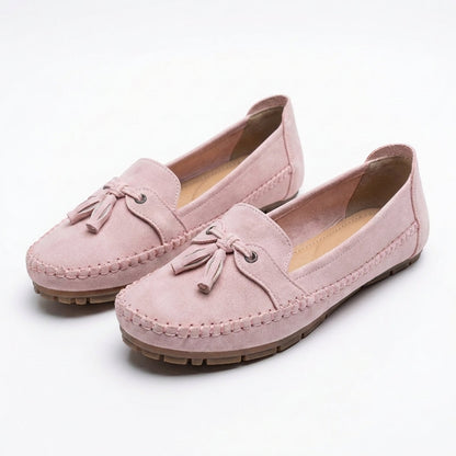 Luna | Women's Loafers with Decorative Tassels and Visible Stitching | Casual