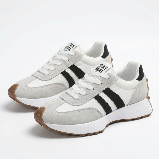 Luna | Women's Sneakers with Side Stripes and Platform Sole | Sporty