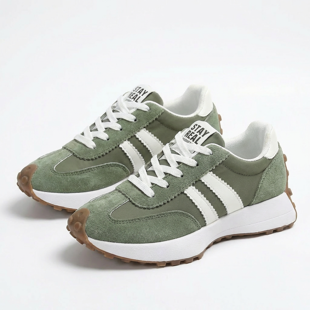 Luna | Women's Sneakers with Side Stripes and Platform Sole | Sporty
