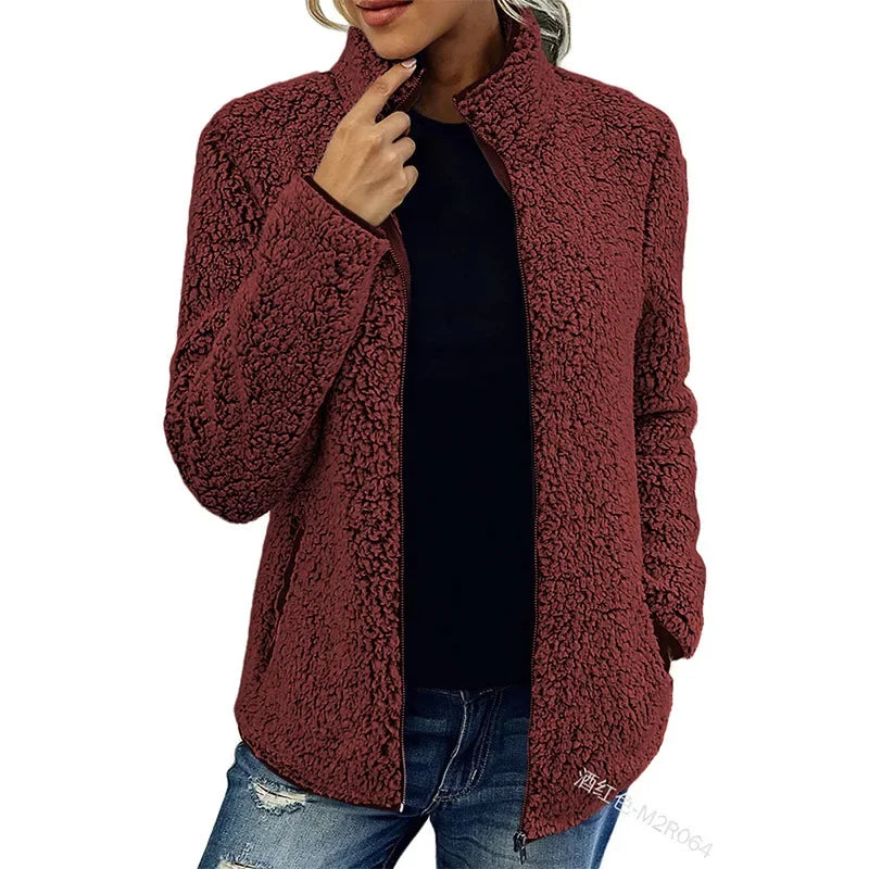 Luxury Fleece Jacket for Women | Warm Stylish Outerwear 0