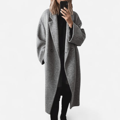 Margot | Oversized Gray Statement Coat 0