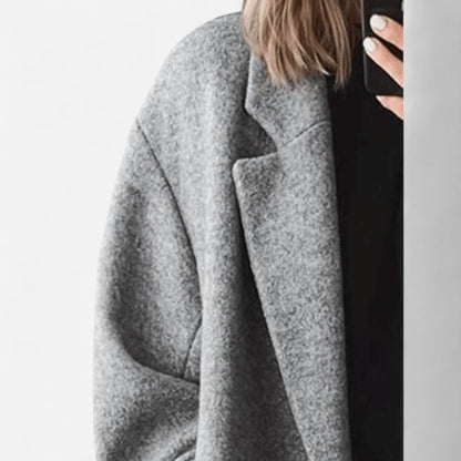 Margot | Oversized Gray Statement Coat 1