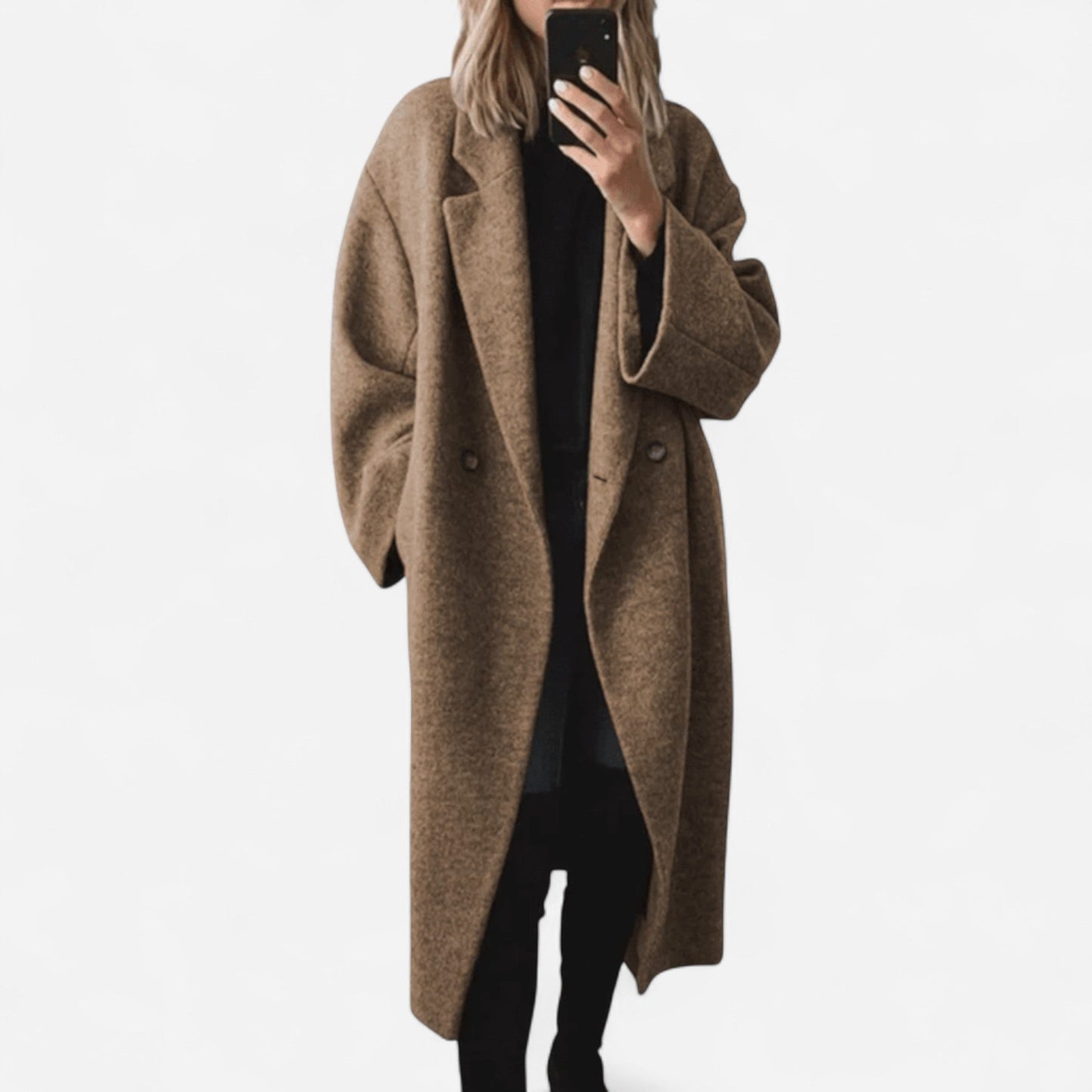 Margot | Oversized Gray Statement Coat 3