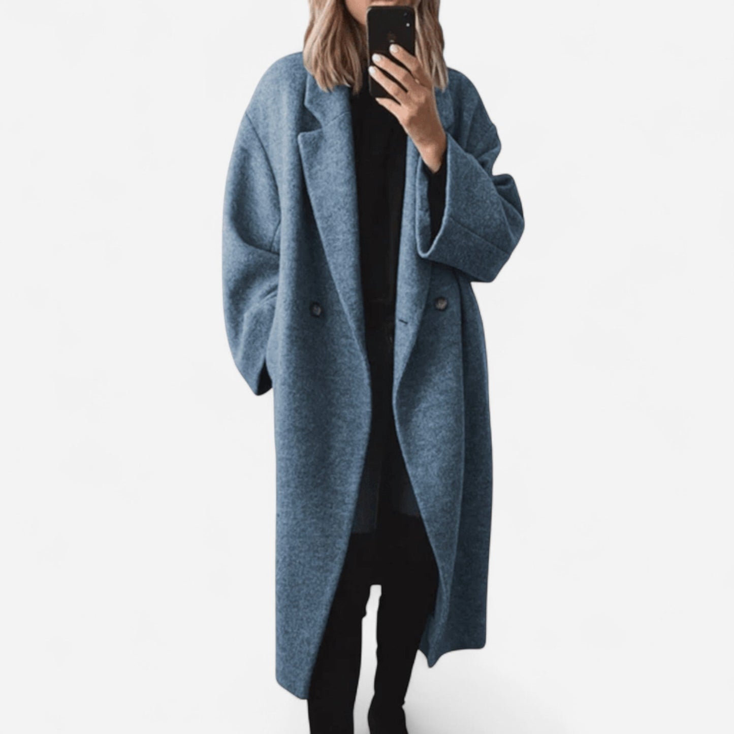Margot | Oversized Gray Statement Coat 4