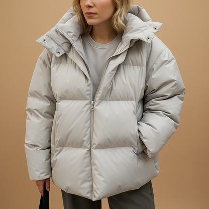Marije Puffer Jacket Women | Lightweight Hooded Coat 1