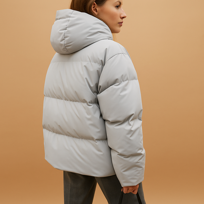 Marije Puffer Jacket Women | Lightweight Hooded Coat 2