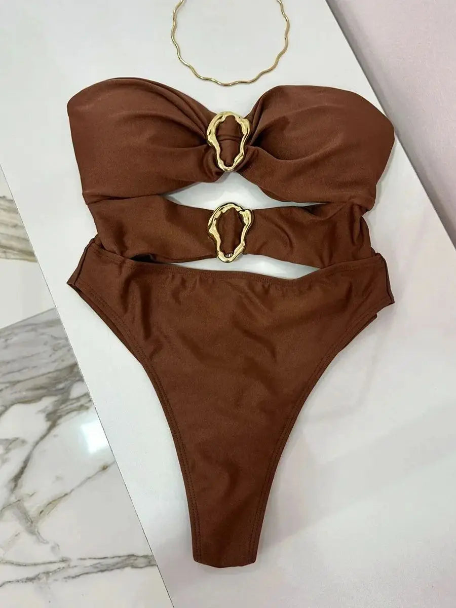 Elegant Swimwear | One Piece Swimsuit with Cut-Out Design | Flattering Style for Beach Confidence 8