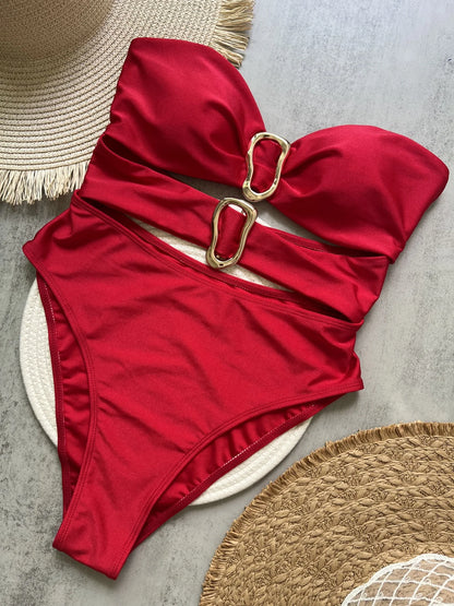 Elegant Swimwear | One Piece Swimsuit with Cut-Out Design | Flattering Style for Beach Confidence 5