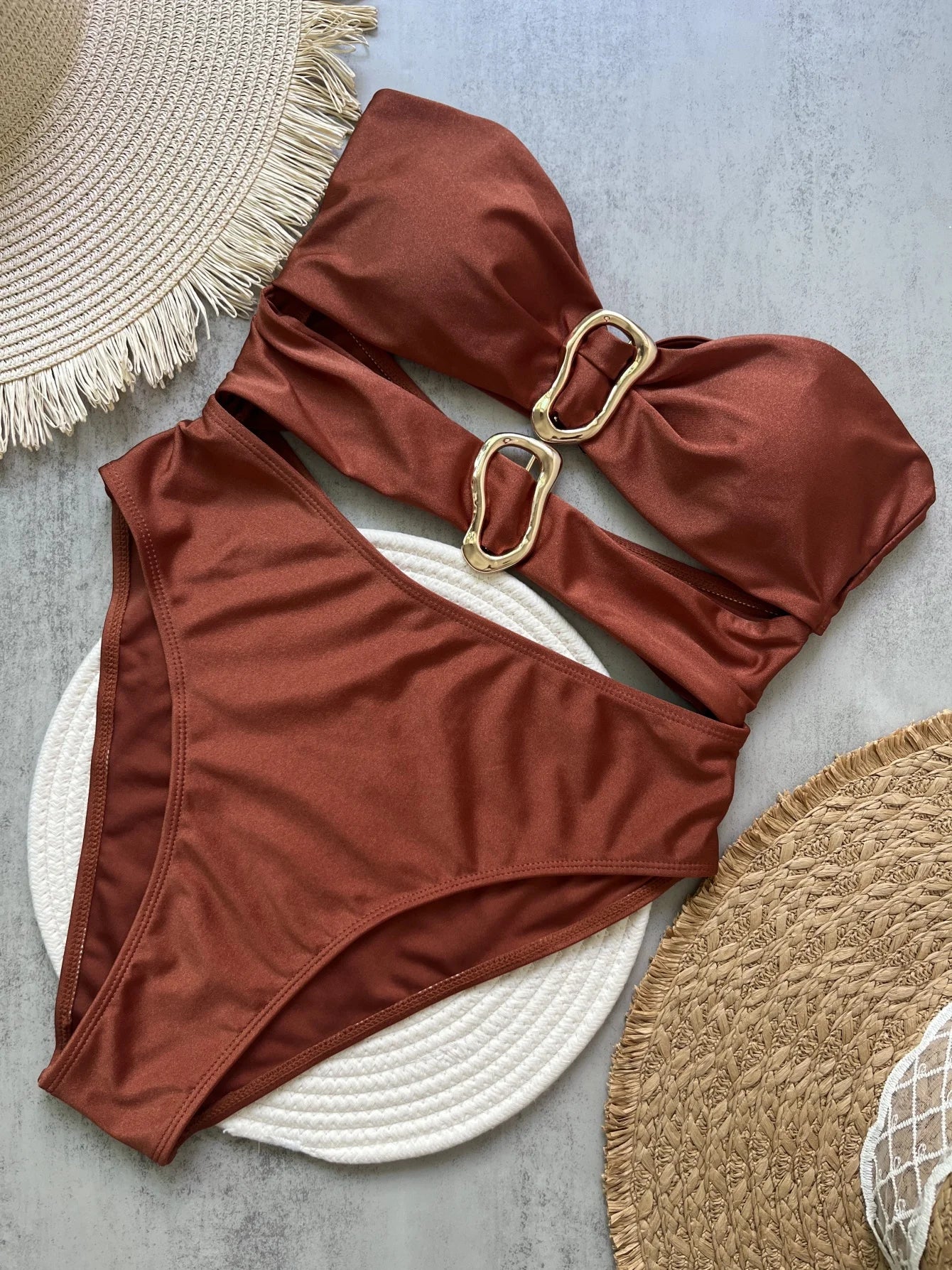 Elegant Swimwear | One Piece Swimsuit with Cut-Out Design | Flattering Style for Beach Confidence 7