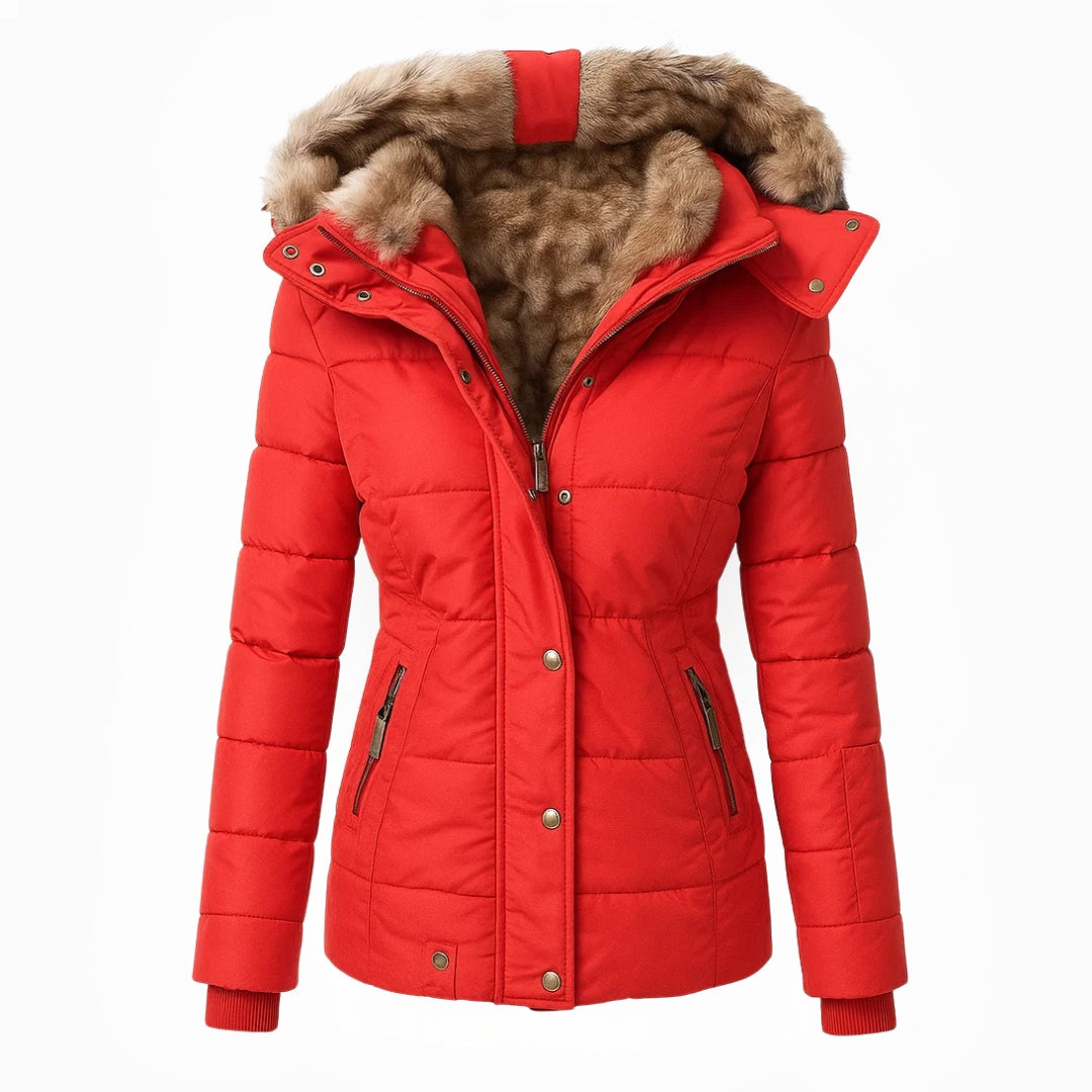 Mia | Elegant Fitted Faux Fur Winter Coat for Women 3