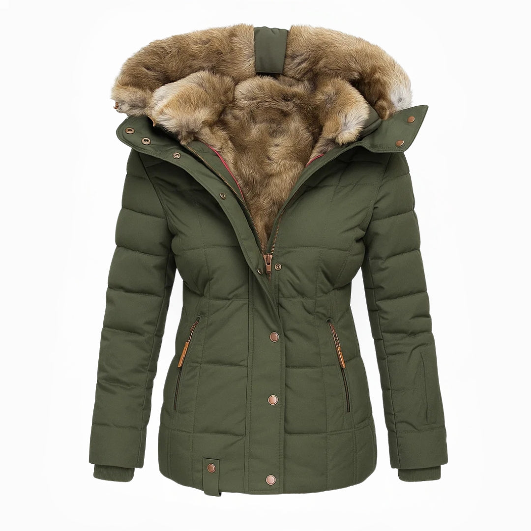 Mia | Elegant Fitted Faux Fur Winter Coat for Women 4