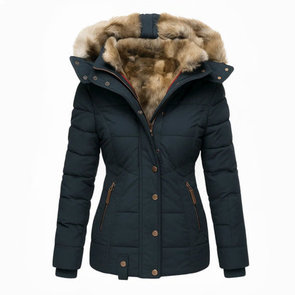 Mia | Elegant Fitted Faux Fur Winter Coat for Women 5