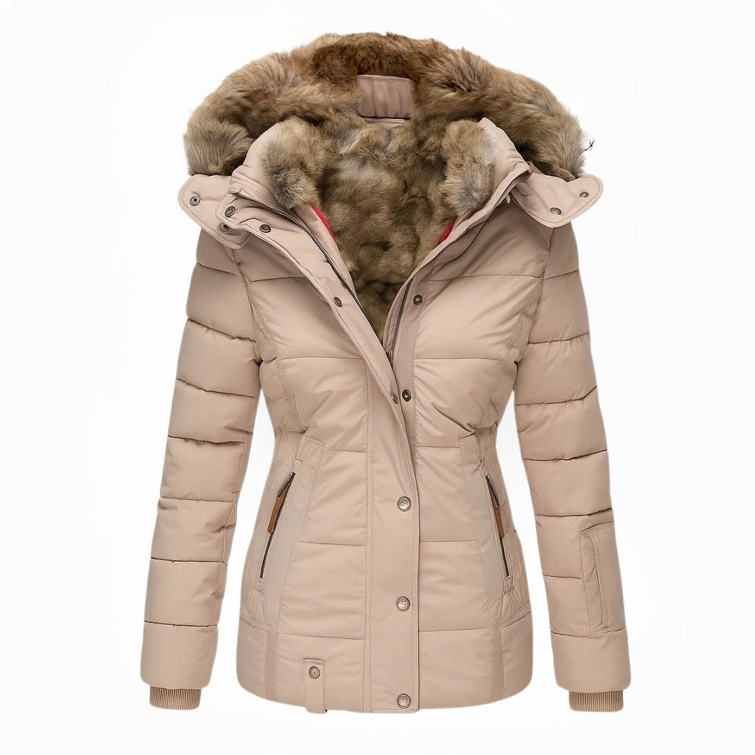 Mia | Elegant Fitted Faux Fur Winter Coat for Women 6
