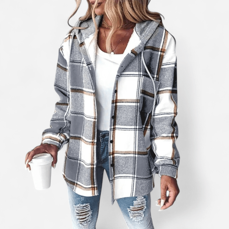 Nela Women's Rain Jacket with Hood | Stylish Hooded Jacket 2