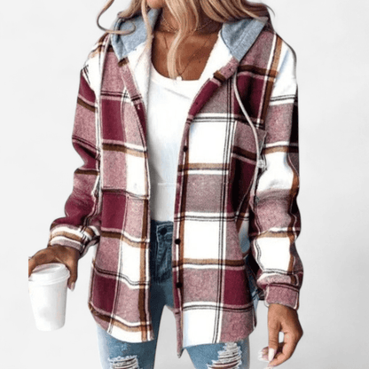 Nela Women's Rain Jacket with Hood | Stylish Hooded Jacket 3