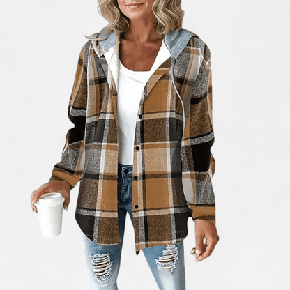 Nela Women's Rain Jacket with Hood | Stylish Hooded Jacket 4