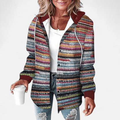 Nela Women's Rain Jacket with Hood | Stylish Hooded Jacket 5