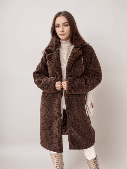 Oversized Teddy Coat | Faux Shearling Winter Jacket 3